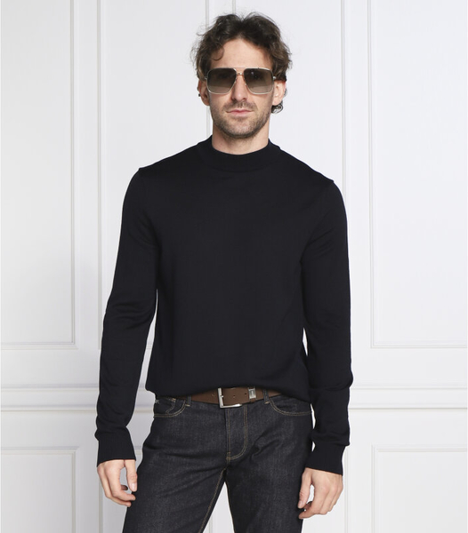 Czarny sweter Joop! z wełny w stylu casual