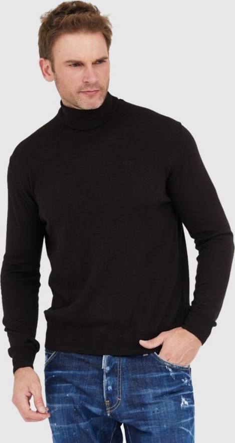 Czarny sweter La Martina w stylu casual