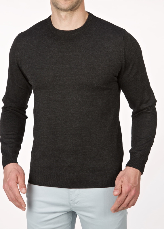 Czarny sweter Lanieri z wełny