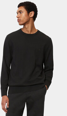 Czarny sweter Marc O'Polo z okrągłym dekoltem w stylu casual