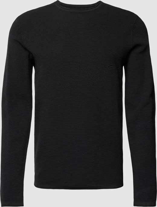 Czarny sweter McNeal z bawełny z okrągłym dekoltem