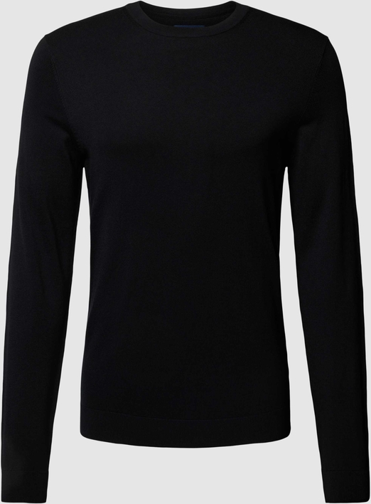 Czarny sweter McNeal z okrągłym dekoltem