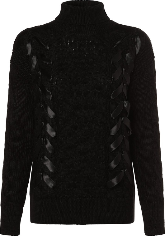 Czarny sweter More & More w stylu klasycznym