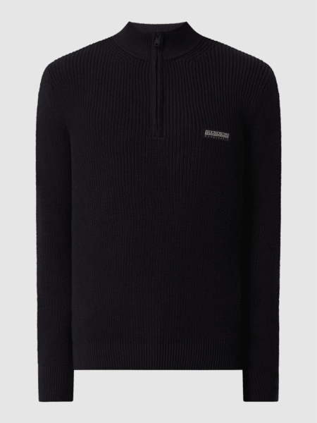 Czarny sweter Napapijri ze stójką