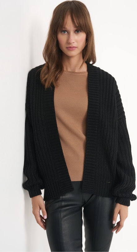 Czarny sweter Ochnik w stylu casual