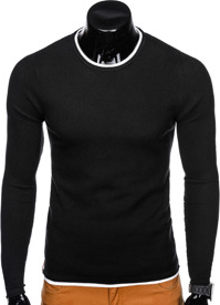 Czarny sweter Ombre Clothing z bawełny