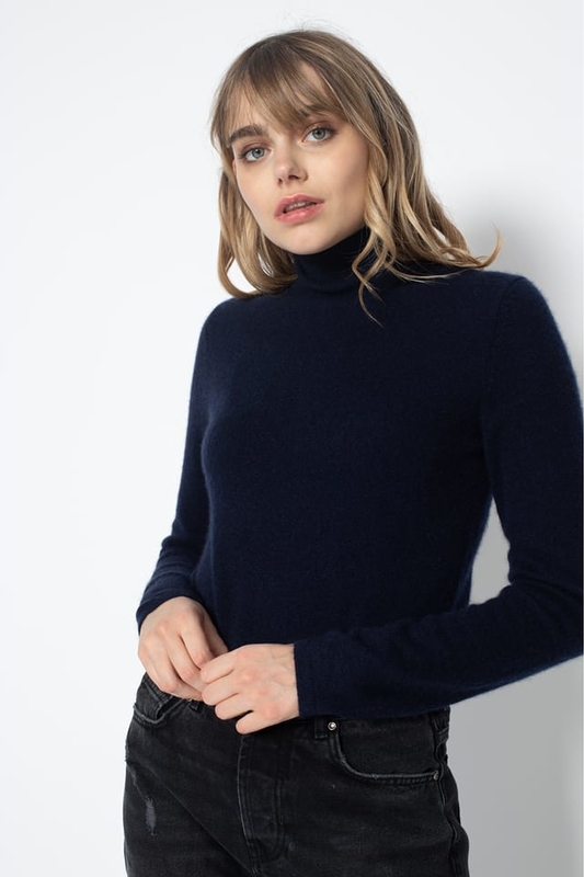 Czarny sweter Perfect Cashmere z kaszmiru w stylu casual
