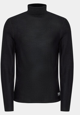 Czarny sweter Replay w stylu casual z golfem