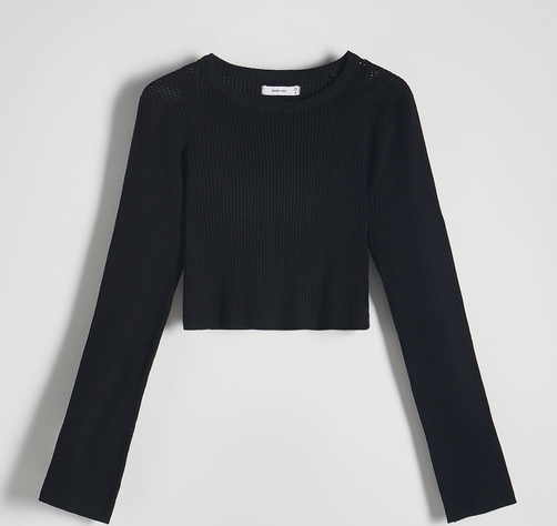 Czarny sweter Reserved w stylu casual
