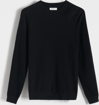 Czarny sweter Reserved z bawełny