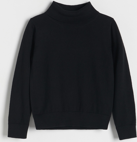 Czarny sweter Reserved z wełny