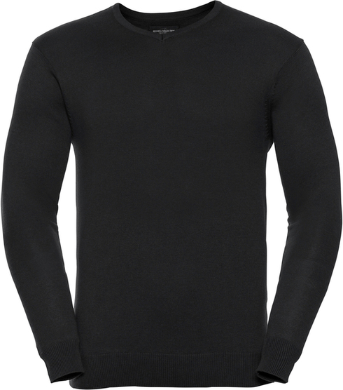 Czarny sweter Russell w stylu casual z bawełny