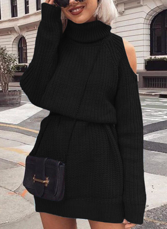 Czarny sweter Sandbella w stylu casual