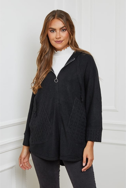 Czarny sweter Soft Cashmere w stylu casual z kaszmiru