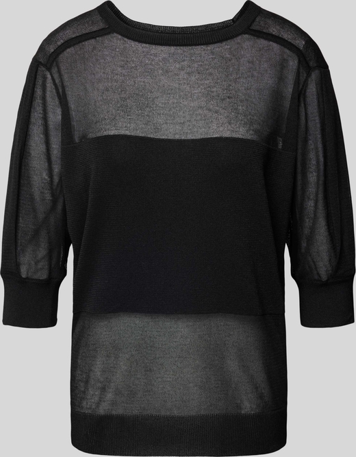 Czarny sweter Stefanel z bawełny