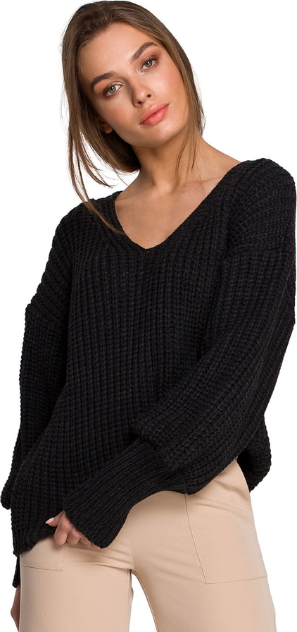 Czarny sweter Stylove w stylu casual
