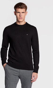 Czarny sweter Tommy Hilfiger w stylu casual