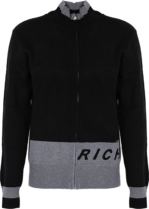 Czarny sweter ubierzsie.com z wełny w stylu casual