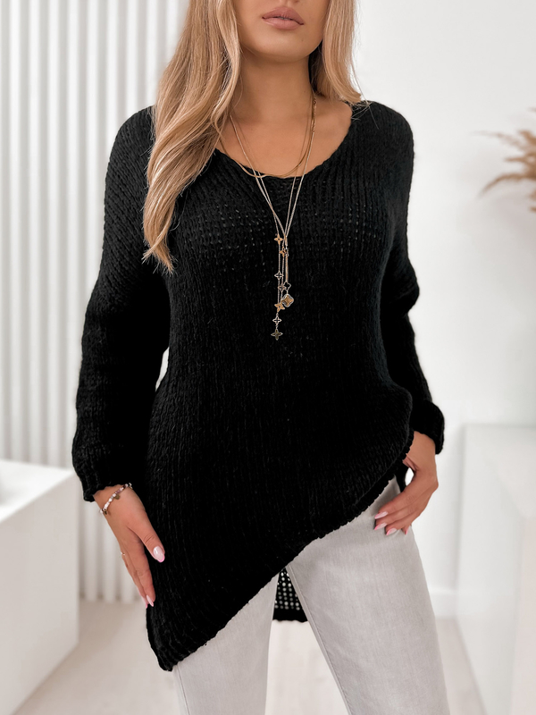 Czarny sweter Ubra w stylu casual