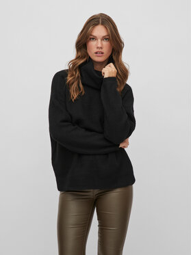 Czarny sweter Vila w stylu casual