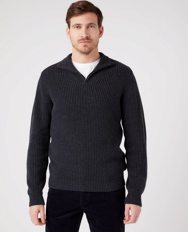 Czarny sweter Wrangler w stylu casual