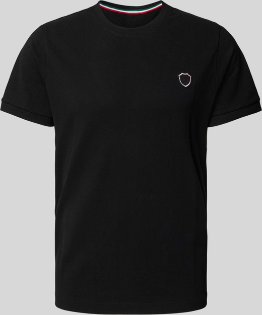 Czarny t-shirt 19v69 Italia