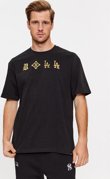 Czarny t-shirt 47 Brand w młodzieżowym stylu z krótkim rękawem