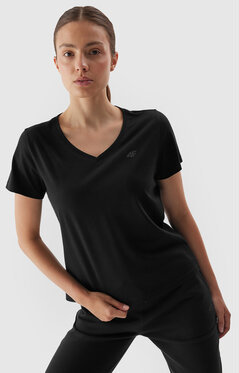 Czarny t-shirt 4F w stylu casual