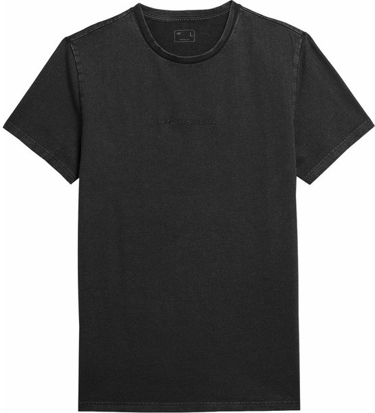 Czarny t-shirt 4F w stylu casual z bawełny