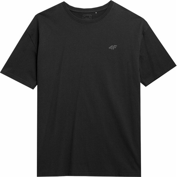 Czarny t-shirt 4F z bawełny
