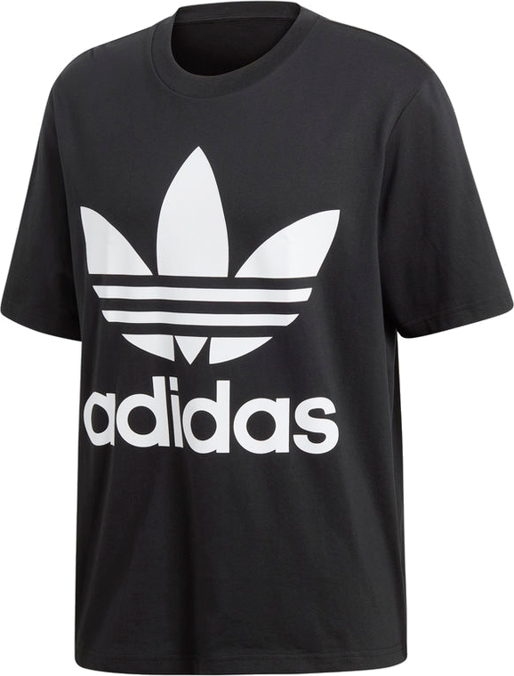 Czarny t-shirt Adidas z bawełny