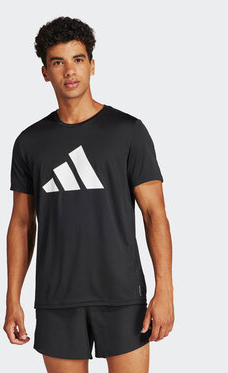 Czarny t-shirt Adidas z krótkim rękawem