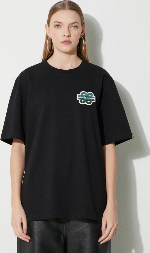 Czarny t-shirt answear.com z krótkim rękawem w młodzieżowym stylu