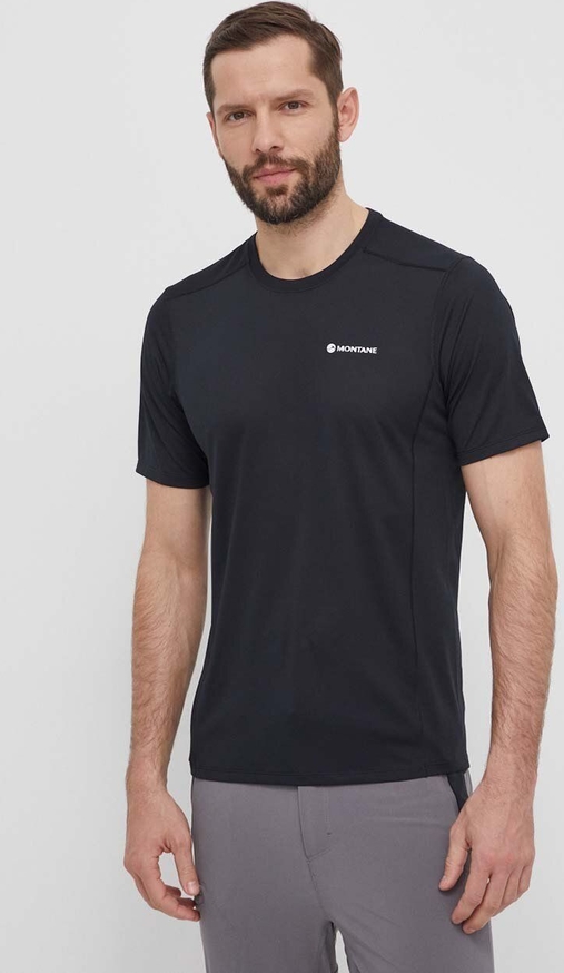 Czarny t-shirt answear.com z krótkim rękawem w sportowym stylu