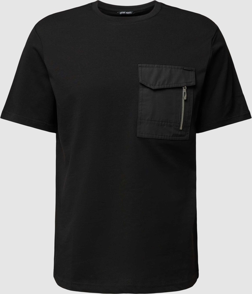 Czarny t-shirt Antony Morato z bawełny z krótkim rękawem w młodzieżowym stylu