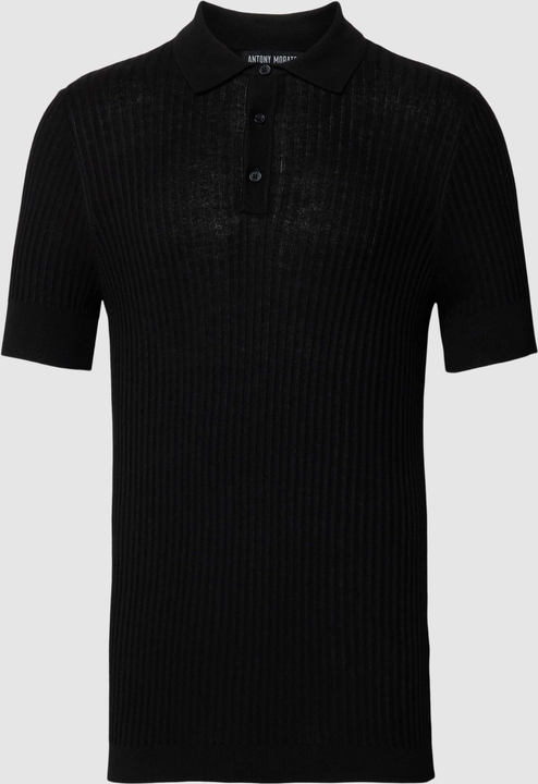 Czarny t-shirt Antony Morato z krótkim rękawem