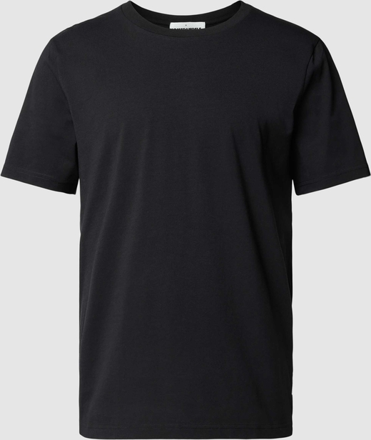 Czarny t-shirt ARMEDANGELS w stylu casual z krótkim rękawem