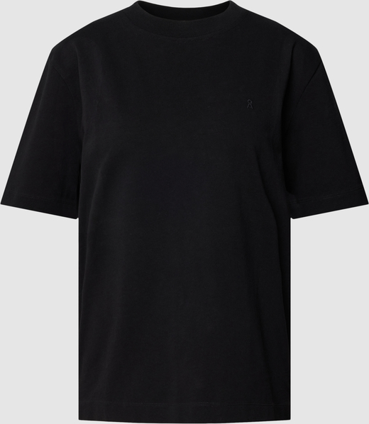 Czarny t-shirt ARMEDANGELS z krótkim rękawem w stylu casual