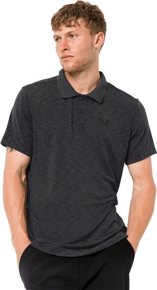 Czarny t-shirt Autoryzowany Sklep Jack Wolfskin w stylu casual z krótkim rękawem