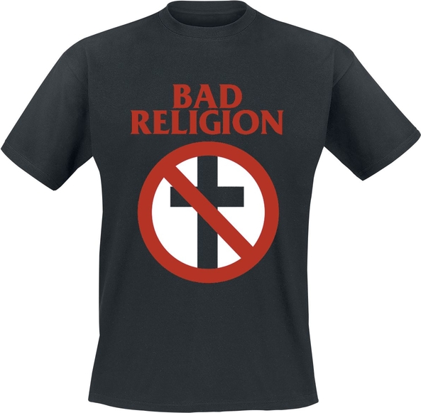 Czarny t-shirt Bad Religion z bawełny