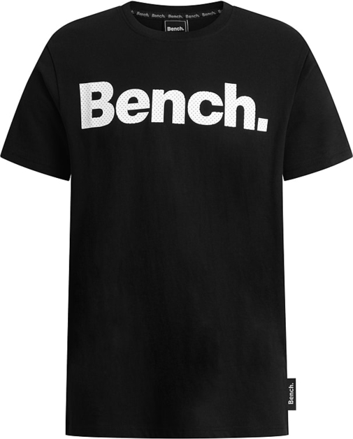 Czarny t-shirt Bench z bawełny w młodzieżowym stylu