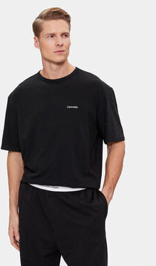 Czarny t-shirt Calvin Klein Underwear w stylu casual z krótkim rękawem