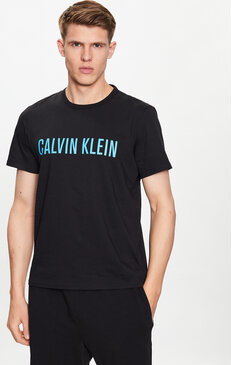 Czarny t-shirt Calvin Klein Underwear z krótkim rękawem w młodzieżowym stylu