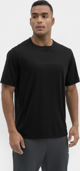 Czarny t-shirt Calvin Klein w sportowym stylu