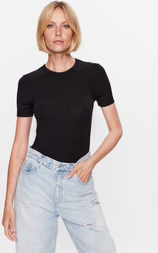 Czarny t-shirt Calvin Klein z okrągłym dekoltem