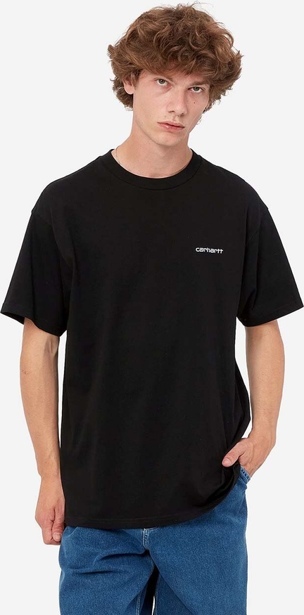 Czarny t-shirt Carhartt WIP z bawełny w stylu casual
