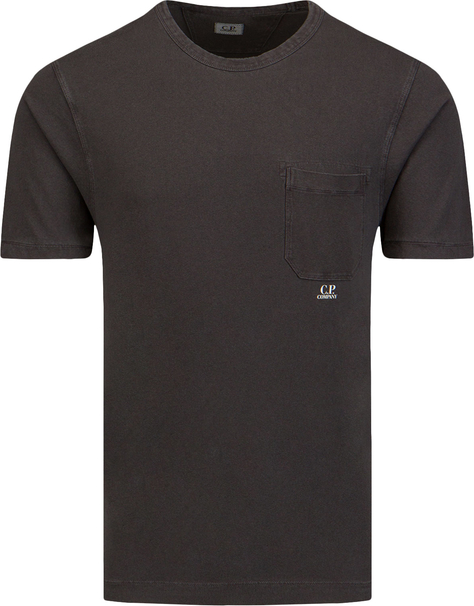 Czarny t-shirt Cp Company w stylu casual
