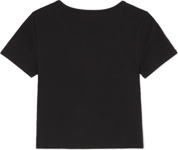 Czarny t-shirt Cropp