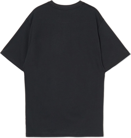 Czarny t-shirt Cropp z krótkim rękawem w młodzieżowym stylu z bawełny