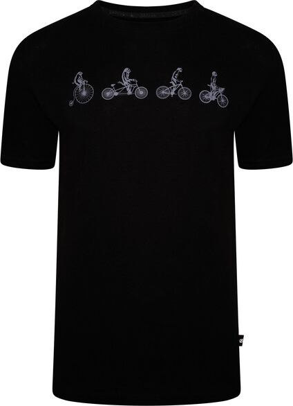 Czarny t-shirt Dare 2b w młodzieżowym stylu z bawełny